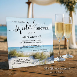 Convites Elegant Script Beach Bridal Shower