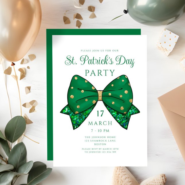 Convites Elegant St. Patrick's Day Party Invitation (Elegant St. Patrick's Day Party Invitation)