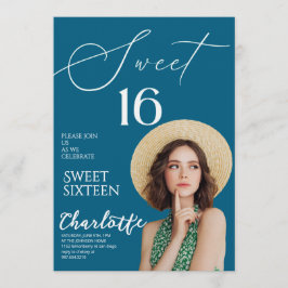 Convites Elegant Sweet 16 Save the Date Birthday