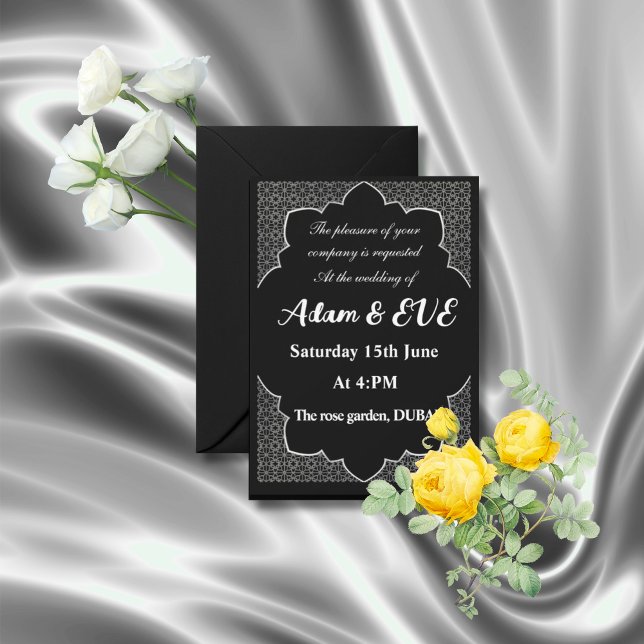 Convites Elegant Wedding Invitation (Criador carregado)