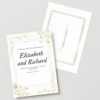 Convites Elegant Wedding Invitation