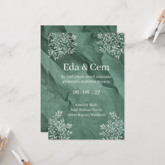 Convites Elegant Wedding Invitation Card