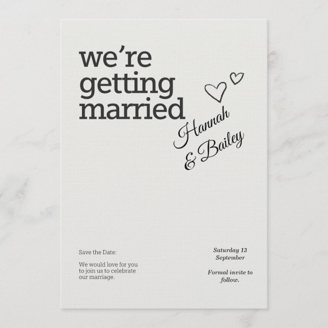 Convites Elegant Wedding Invitation – Personalized (Frente)