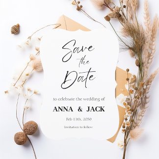 Convites Elegant Wedding Save the Date Invitation