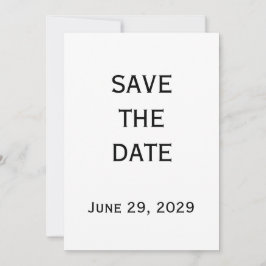 Convites Elegant White Gay Wedding Save The Date Card