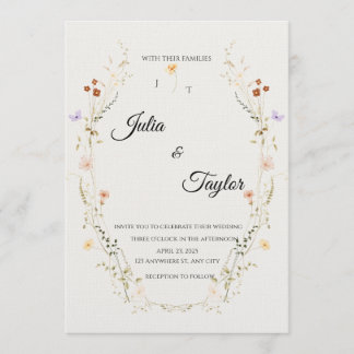 Convites Elegant White Rose Invitation