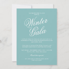 Convites Elegant Winter Gala Invitation Formal Holiday