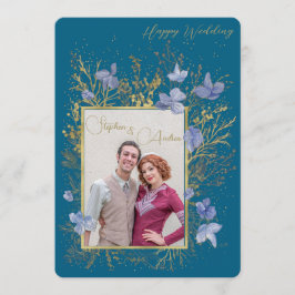 Convites Elegant Wintry Foliage Winter Wedding