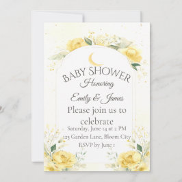 Convites Elegant Yellow Daffodil Baby Shower Invitation