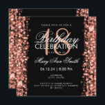 Convites Elegante 18th Festa de aniversário Rosa de cintila<br><div class="desc">Elegante 18ª Festa de aniversário Sparkles Rosa modelo de convite Dourado. Com luzes,  cordas e faíscas. Produtos correspondentes disponíveis.</div>