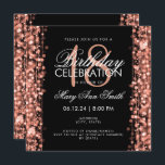 Convites Elegante 18th Festa de aniversário Rosa de cintila<br><div class="desc">Elegante 18ª Festa de aniversário Sparkles Rosa modelo de convite Dourado. Com luzes,  cordas e faíscas. Produtos correspondentes disponíveis.</div>