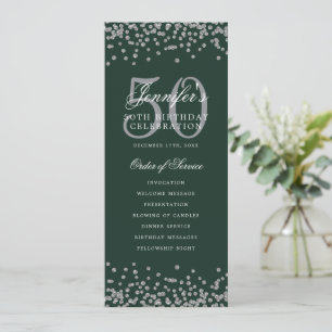 Convites Elegante 50º Obrigado do Programa de Aniversário U