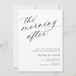 Convites Elegante A Manhã Após Casar Brunch