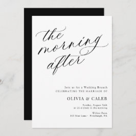 Convites Elegante A Manhã Após Casar Brunch