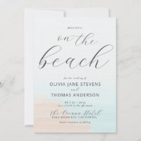 Elegante Abstrato Ocean Beach All in One Wedding