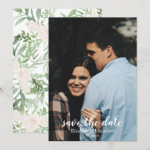 Elegante Água-Marinha Marfim Casamento Salve a Dat