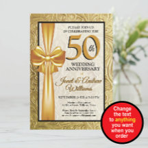 Elegante aniversário de 50 anos de casamento em do