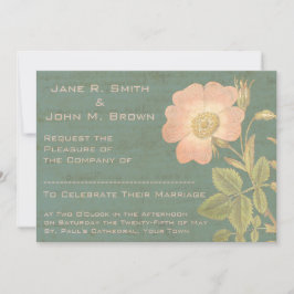 Convites Elegante Antiquado Vintage Verdigris Patina