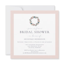 Elegante Aquarela Cor Azul Cor-de-rosa Chá de pane