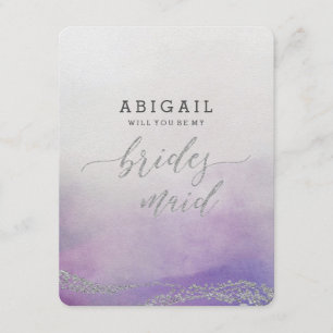 Convites Elegante Aquarela em Orquídea Você Será Bridesmai