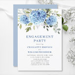 Convites Elegante Aquarela FESTA DE NOIVADO Azul Hydrangea<br><div class="desc">Para mais personalização,  clique no link "personalizar mais" e use nossa ferramenta design para modificar esse modelo. Se precisar de ajuda ou itens correspondentes,  entre em contato comigo.</div>