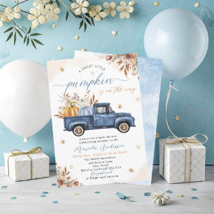 Convites Elegante Aquarela um doce pequeno abóbora Bebê Sho