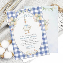 Elegante Aquarela Um ganso de bobo de primeiro ani