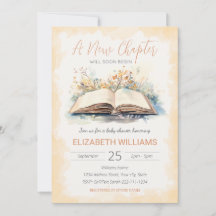 Elegante Aquarela Um Novo Chá de fraldas De Capítu