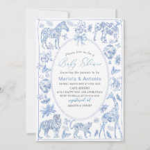 Elegante AquarelaToile Safari Chinoiserie Baby S