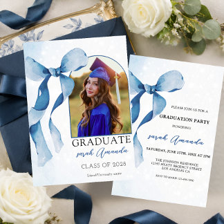 Convites Elegante Arco Azul Personalizado Festa de Formatur
