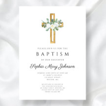 Elegante Batismo Religioso Menina Floral Branco