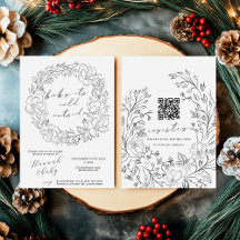 Elegante Bebê é frio fora do Chá Código QR