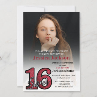 Convites Elegante Blush Girly Pink Makeup Doce Dezesseis