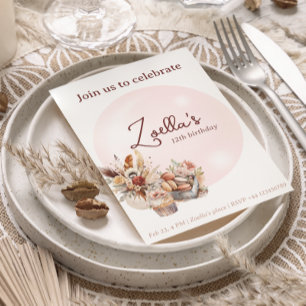 Convites Elegante Bohemian Primavera Birthday Par Tea