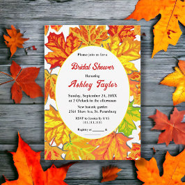 Convites Elegante Boho Fall deixa Chá de panela