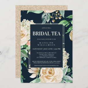 Convites Elegante Boho Floral Bridal Tea Chá de panela