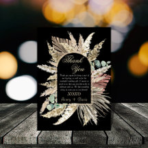 Elegante boho terracotta moderno OBRIGADO CARDS