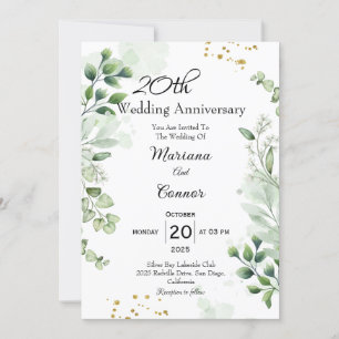 Convites Elegante Boho Verdura Casamento Aniversário
