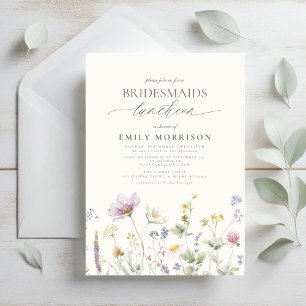 Convites Elegante Bridal Luncheon Wildflower