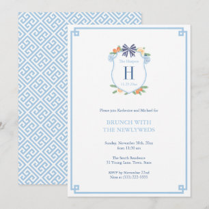 Convites Elegante Brunch de Natal com Citrinos para Recém-C