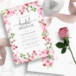 Convites Elegante Brunch Floral para Noivas