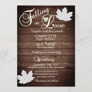 Convites Elegante Caindo no Casamento Russo AMOR
