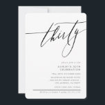 Convites ELEGANTE Calliografia - 30 preto mínimo<br><div class="desc">por kat massard / WWW.SIMPLYSWEETPAPERIE.COM Adorem o design,  mas gostariam de ver algumas mudanças - outro esquema de cores,  produto,  adicionar uma fotografia ou adaptar para uma ocasião diferente - sem preocupações,  simplesmente contactem-me,  kat@simplysweetPAPERIE.com Tenho o prazer de ajudar!</div>