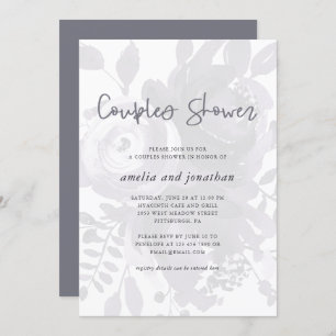 Convites Elegante Casal de aparência Floral