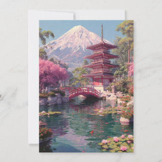 Convites Elegante Casamento com Flor de Cerejeira Japonesa 