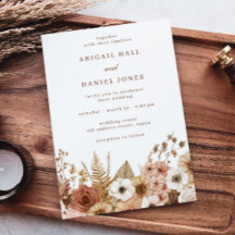 Elegante Casamento Floral Boho Moderno