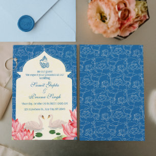 Convites Elegante Casamento Hindu Indiano