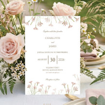 Elegante Casamento Minimalista com Flores Silvestr