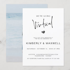 Convites Elegante Casamento Online de Foto Virtual