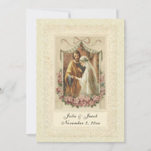 Convites Elegante católico tradicional